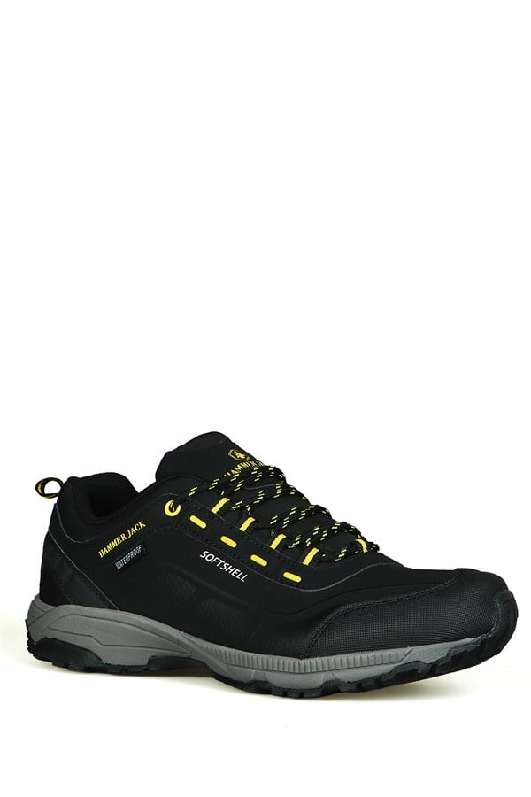 Waterproof Black Yellow Outdoor Men's Shoes