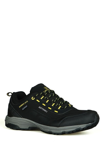 Waterproof Black Yellow Outdoor Men's Shoes