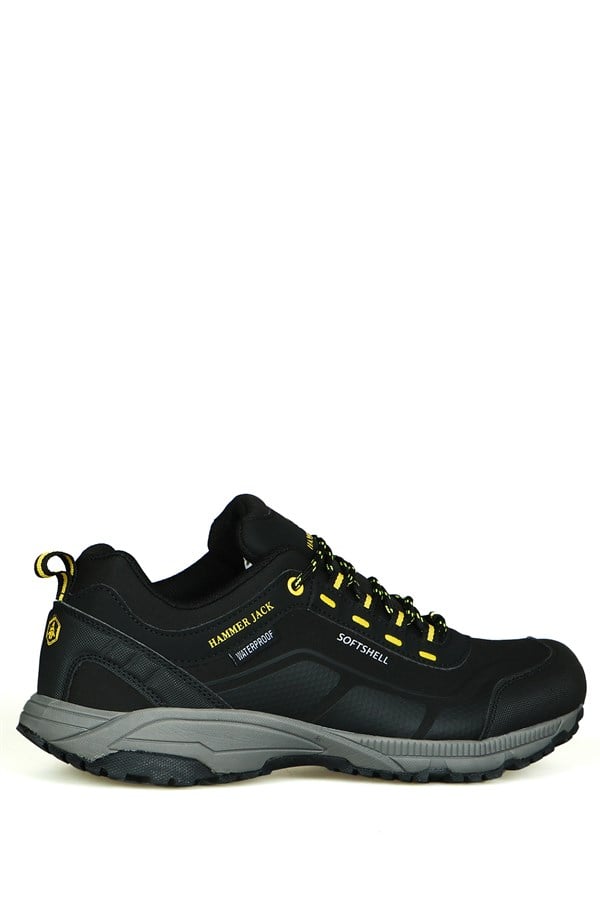 Waterproof Black Yellow Outdoor Men's Shoes