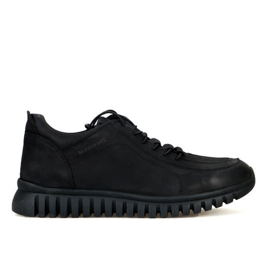 Real Leather Black Men's Casual Shoe.