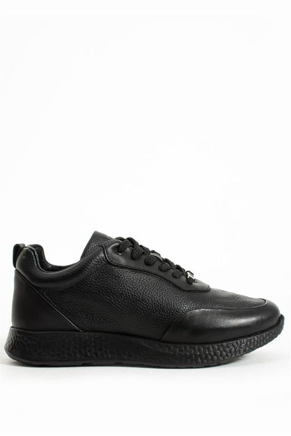 Real Leather Black Men's Shoes.