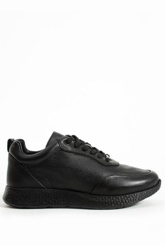 Real Leather Black Men's Shoes.