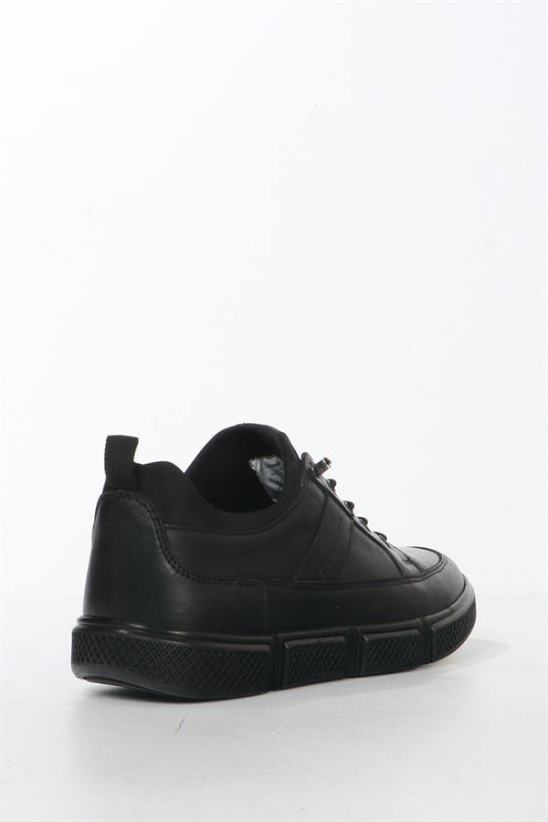 Real Leather Black Men's Shoes