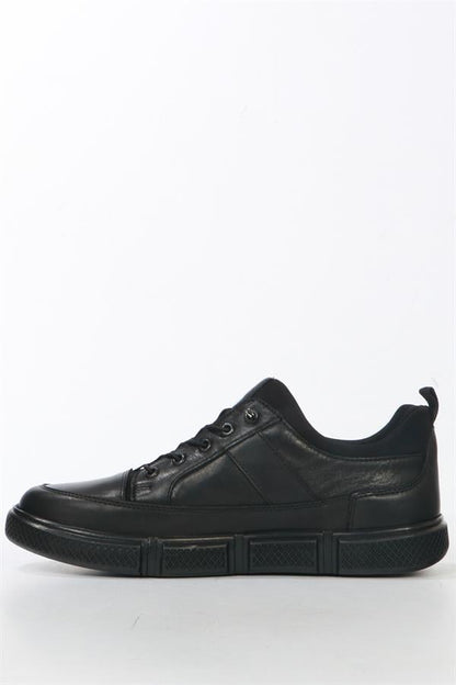 Real Leather Black Men's Shoes