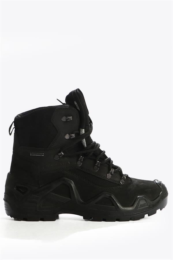 Real Leather Black Male Attack Boots