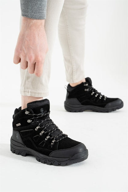 Homer Waterproof Black Suede Outdoor Trekking Boots