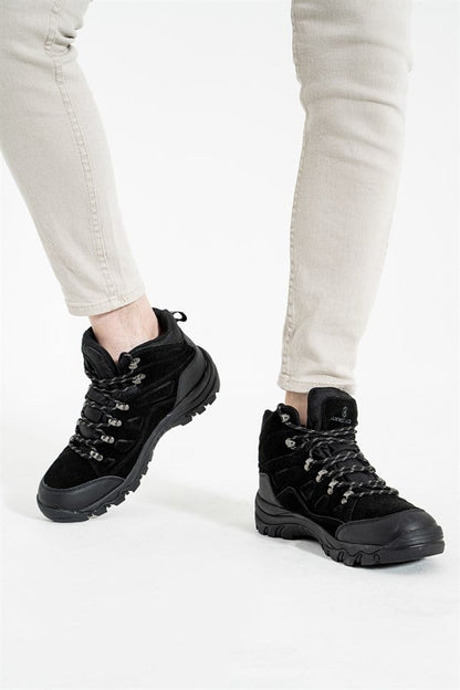 Homer Waterproof Black Suede Outdoor Trekking Boots