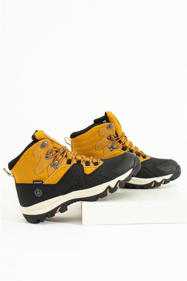Vader Waterproof Black Yellow Outdoor Men's Boots