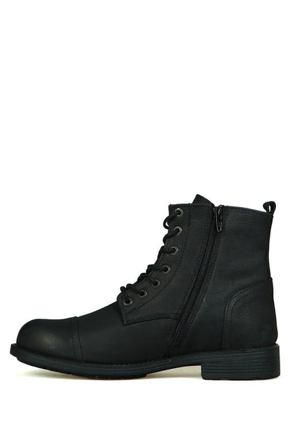 Real Leather Black Torje Outdoor Men's Boots