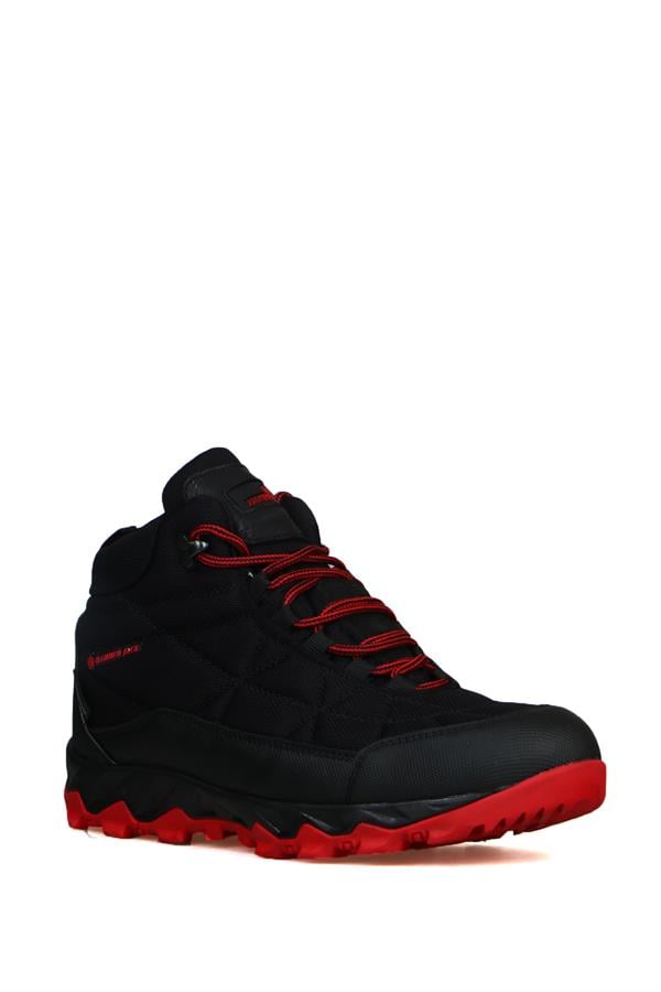 Outdoor Waterproof Black Red Men's Boots