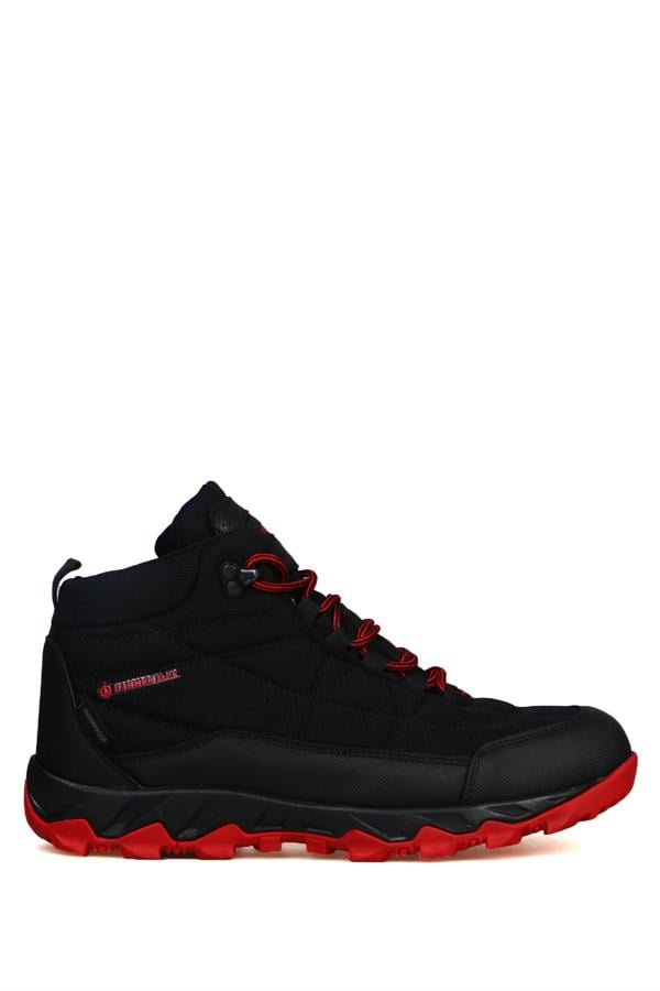 Outdoor Waterproof Black Red Men's Boots