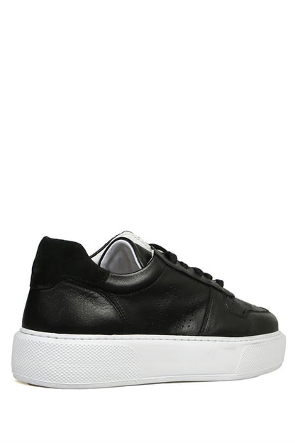 Leeds Genuine Leather Black Men's Shoes