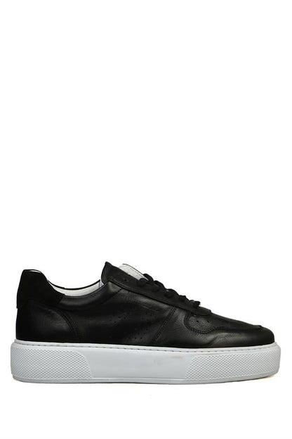 Leeds Genuine Leather Black Men's Shoes