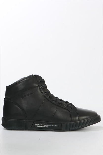 Genuine Leather Black Outdoor Men's Boots