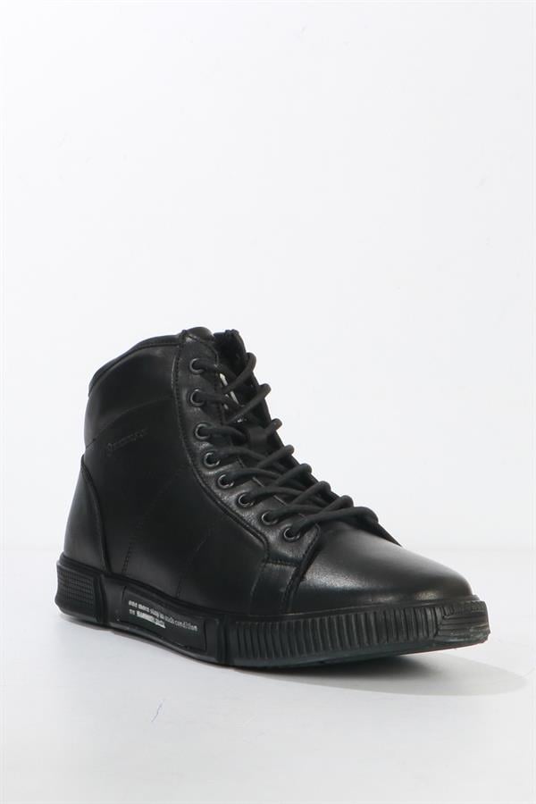 Genuine Leather Black Outdoor Men's Boots