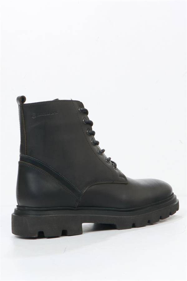 Black Leather Outdoor Men's Boots