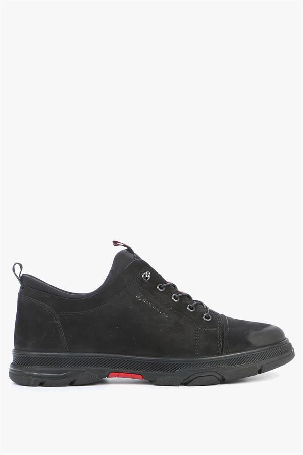 Genuine Leather Black Men's Shoes