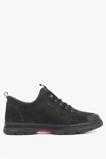 Genuine Leather Black Men's Shoes