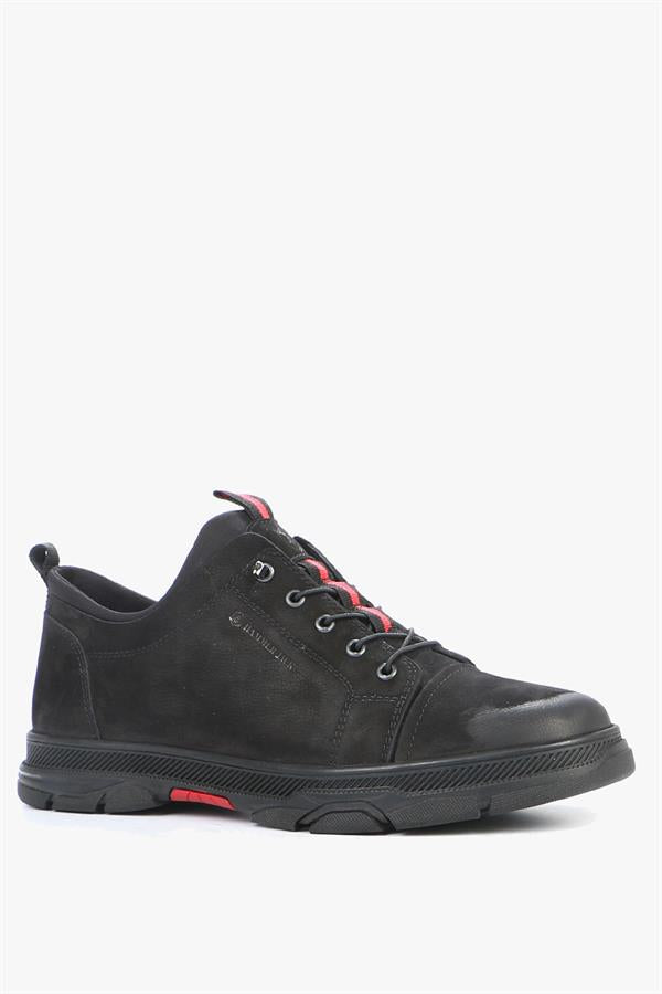 Genuine Leather Black Men's Shoes