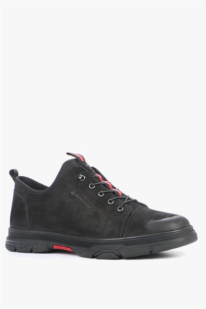 Genuine Leather Black Men's Shoes