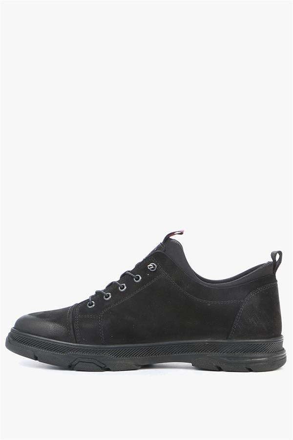 Genuine Leather Black Men's Shoes