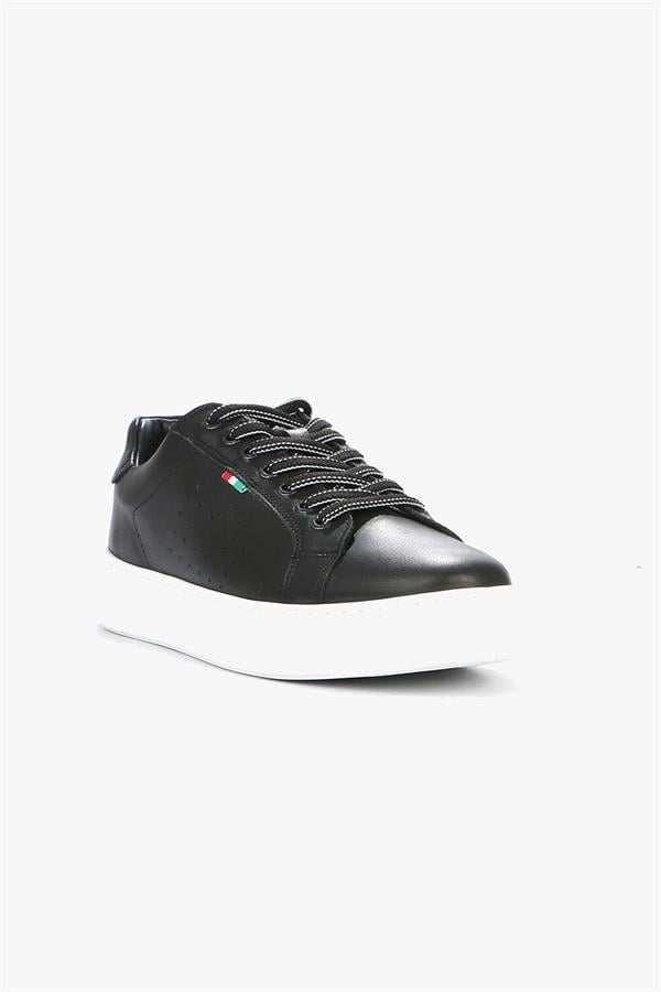 Genuine Leather Black Men's Shoes