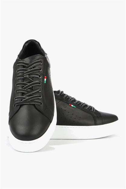 Genuine Leather Black Men's Shoes
