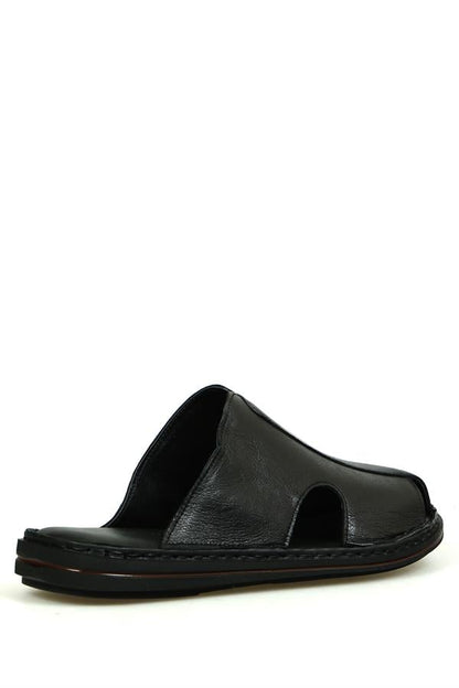 Black Men's Slippers