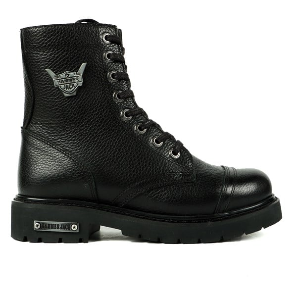 Real Leather Black Floater Female Boots
