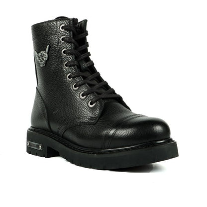 Real Leather Black Floater Female Boots