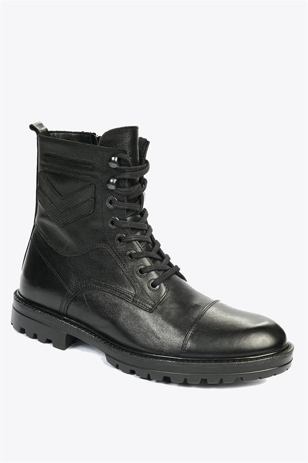 Genuine Leather Black Men's Boots
