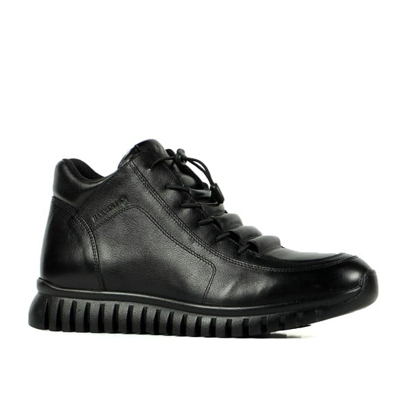 Genine Leather Black Outdoor Men's Boots
