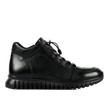 Genine Leather Black Outdoor Men's Boots