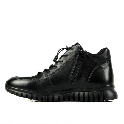 Genine Leather Black Outdoor Men's Boots