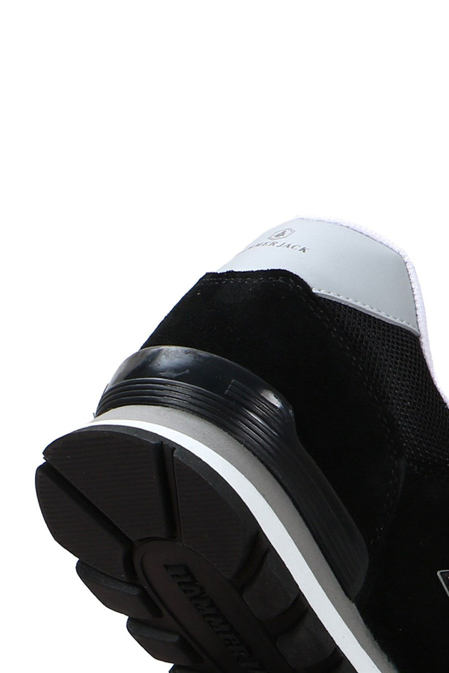 Peruvian Leather Black And Grey Men's Sports Shoes