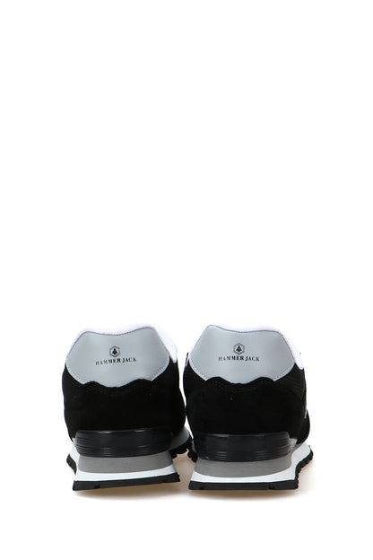 Peruvian Leather Black And Grey Men's Sports Shoes