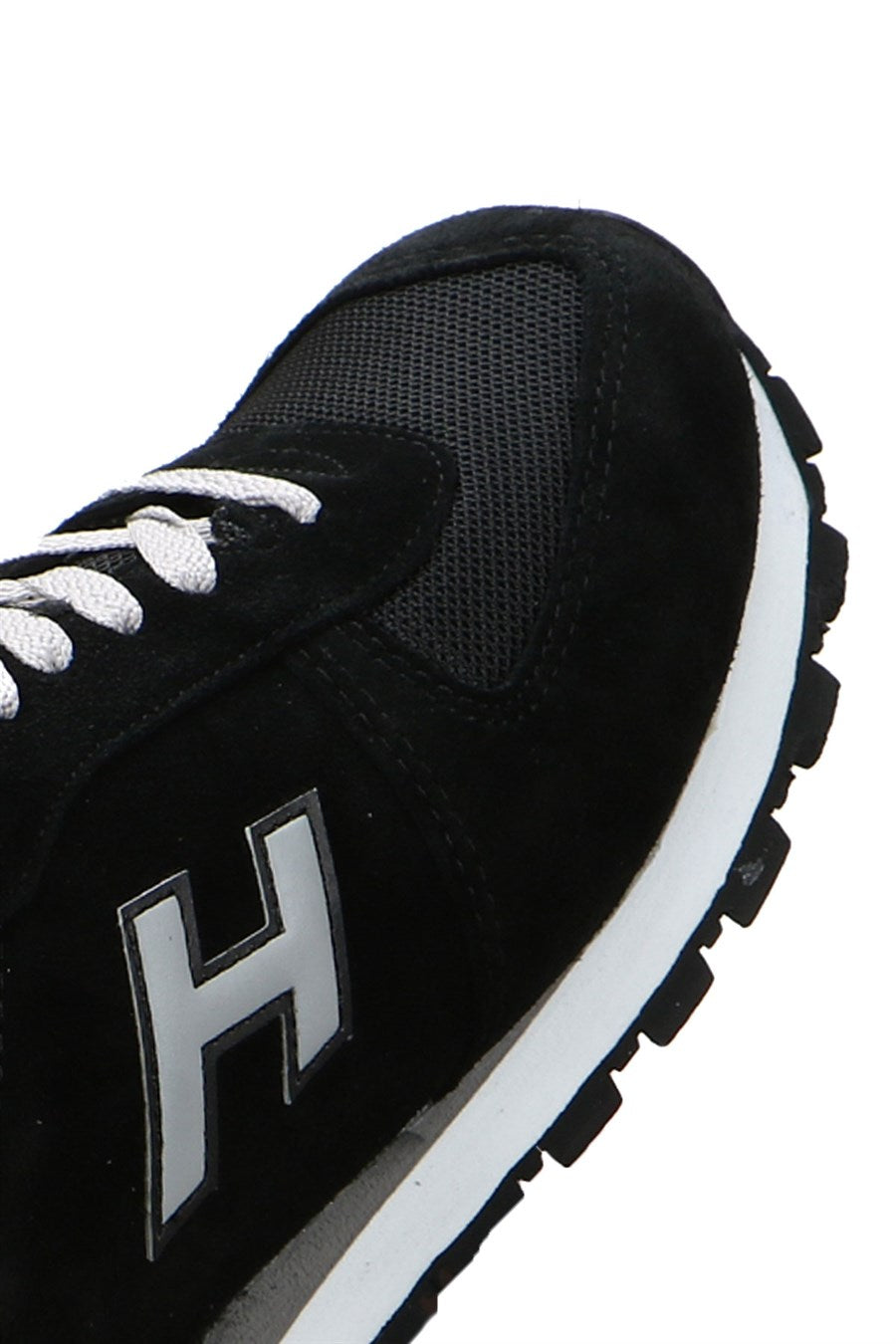 Peruvian Leather Black And Grey Men's Sports Shoes