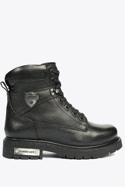 Real Leather Black Women's Boots