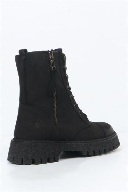 Geillis Genuine Leather Black Outdoor Women's Boots