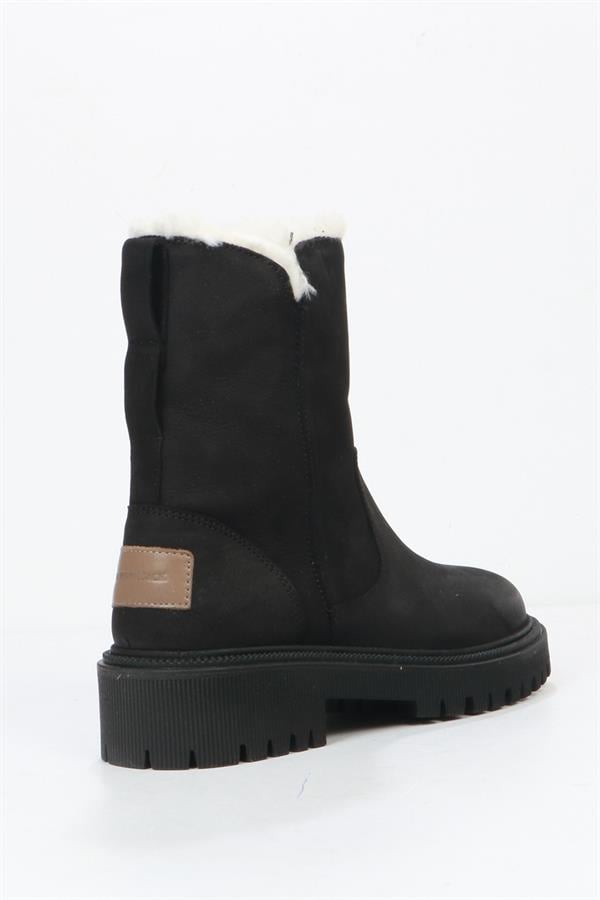 Pilus Genuine Leather Black Outdoor Female Boots