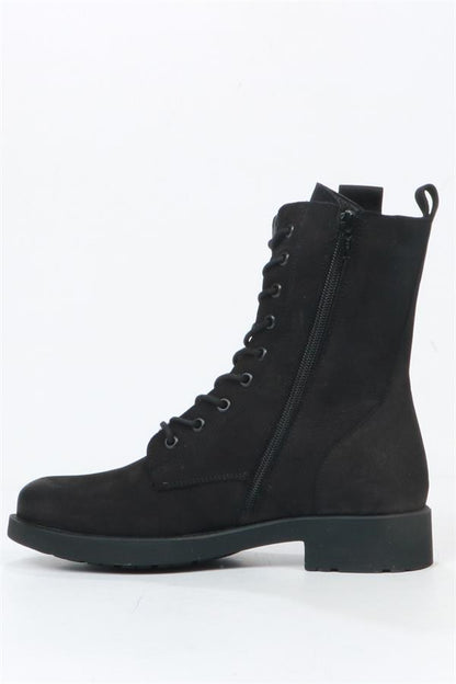 Real Leather Black Women's Boots