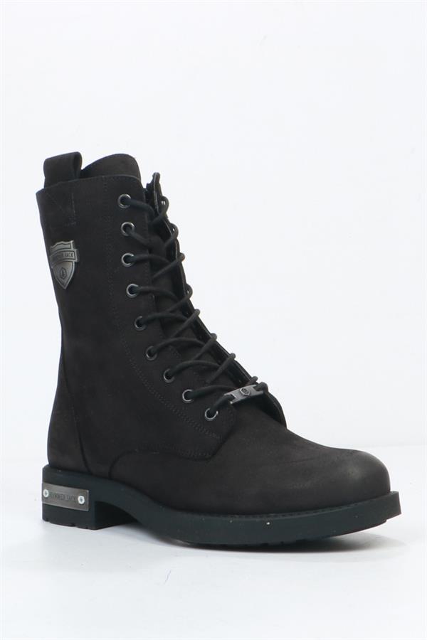 Real Leather Black Women's Boots