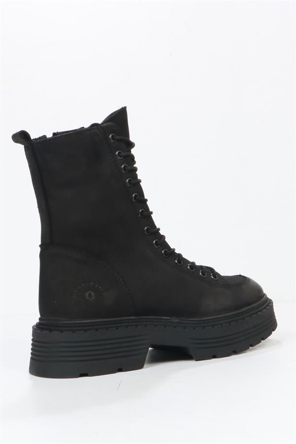 Loberia Genuine Leather Black Women's Boots