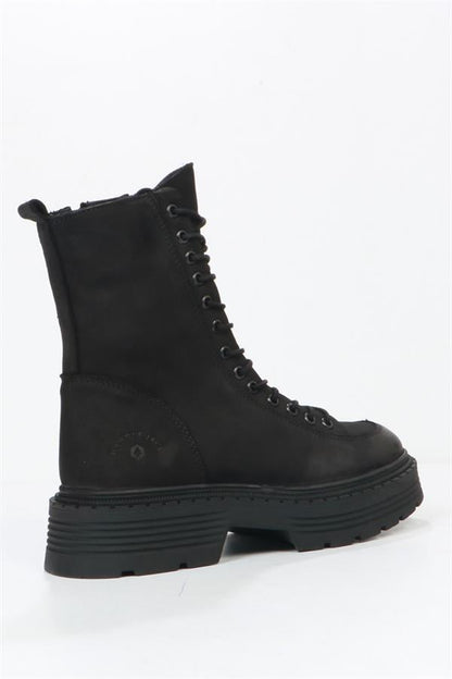 Loberia Genuine Leather Black Women's Boots