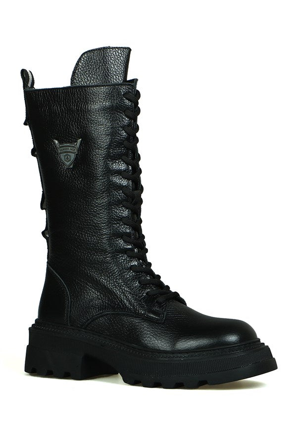 Fenix Genuine Leather Black Outdoor Women's Shoes