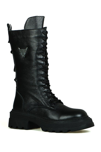 Fenix Genuine Leather Black Outdoor Women's Shoes