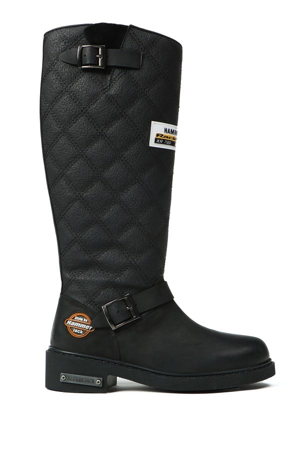 Black Women's Boots Genuine Leather