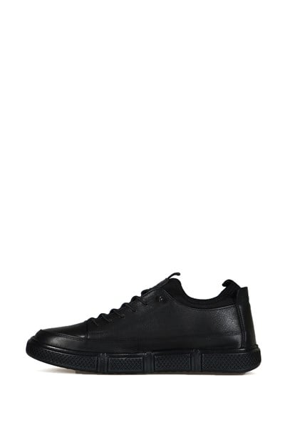 Real Madrid Leather Black Men's Shoes