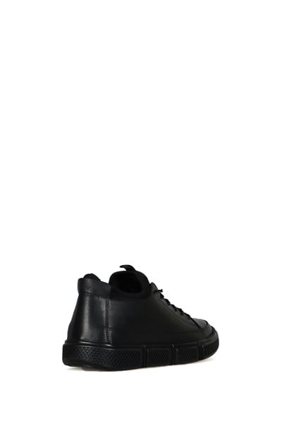 Real Madrid Leather Black Men's Shoes