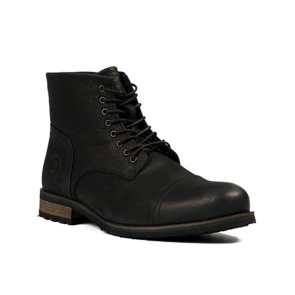 Black Male Boots Leather